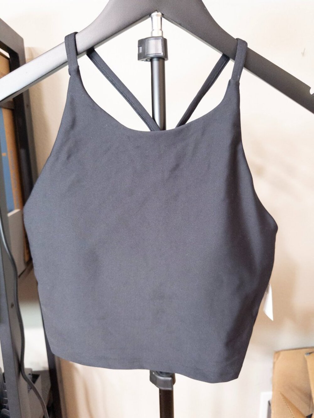Old navy Active PowerSoft crop tank top - Black